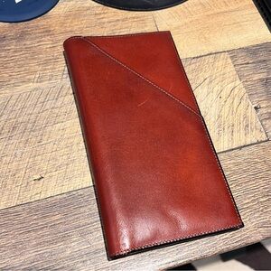 Bosca Flight Attendant leather travel wallet